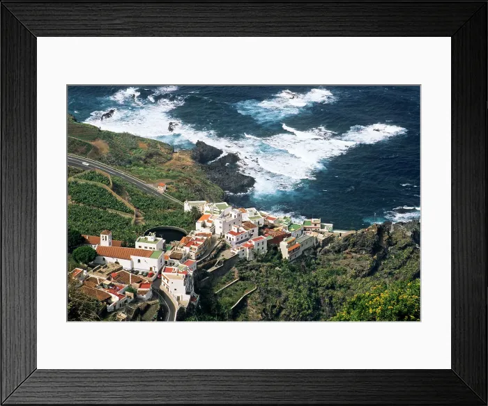 Framed Print : Garachico village, Tenerife, Canary Islands, Spain, Atlantic Ocean, Europe
