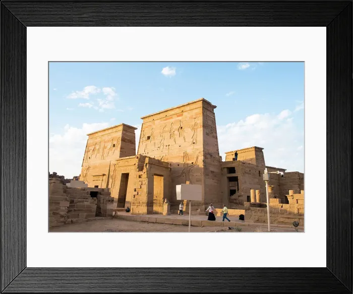 Framed Print : Temple of Isis, Temple of Philae, UNESCO World Heritage Site, Agilkia Island, Aswan, Egypt, North Africa, Africa