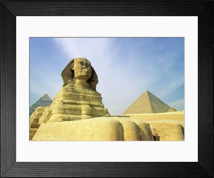 Framed Print : Great Sphinx and Pyramids of Giza, UNESCO World Heritage Site, Cairo, Egypt, North Africa, Africa Framed Print : Great Sphinx and Pyramids of Giza, UNESCO World Heritage Site, Cairo, Egypt, North Africa, Africa