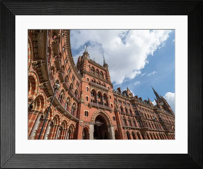 Framed Print : Exterior of St. Pancras International railway station, London, England, United Kingdom, Europe Framed Print : Exterior of St. Pancras International railway station, London, England, United Kingdom, Europe