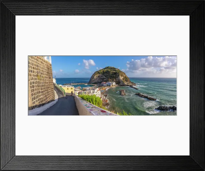 Framed Print : Couple viewing Torre di Sant'Angelo from elevated position in Sant'Angelo, Sant'Angelo, Island of Ischia, Campania, Italy, Europe Framed Print : Couple viewing Torre di Sant'Angelo from elevated position in Sant'Angelo, Sant'Angelo, Island of Ischia, Campania, Italy, Europe