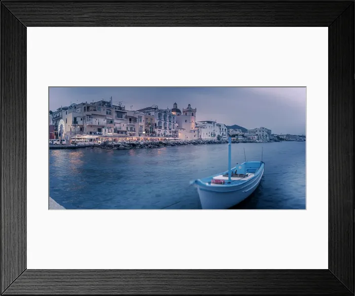 Framed Print : View of Duomo di Santa Maria Assunta and coastline at dusk, Port of Ischia, Island of Ischia, Campania, Italy, Europe Framed Print : View of Duomo di Santa Maria Assunta and coastline at dusk, Port of Ischia, Island of Ischia, Campania, Italy, Europe