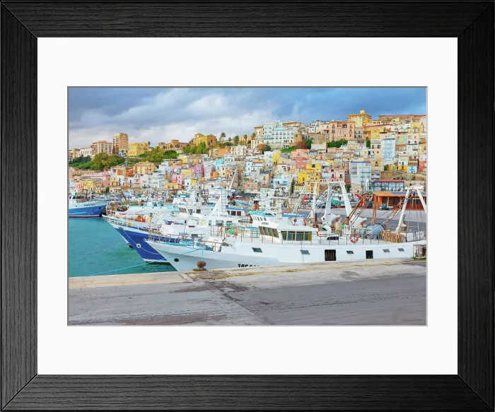Framed Print : Sciacca harbour, Sciacca, Agrigento district, Sicily, Italy, Mediterranean, Europe Framed Print : Sciacca harbour, Sciacca, Agrigento district, Sicily, Italy, Mediterranean, Europe