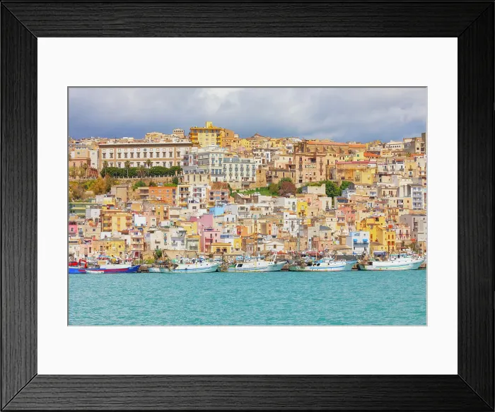 Framed Print : Sciacca harbour, Sciacca, Agrigento district, Sicily, Italy, Mediterranean, Europe Framed Print : Sciacca harbour, Sciacca, Agrigento district, Sicily, Italy, Mediterranean, Europe