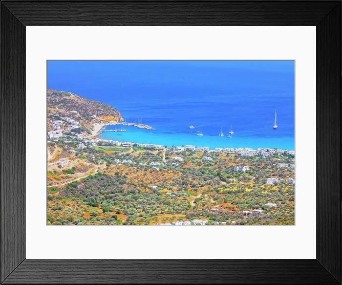 Framed Print : Platis Gialos beach, high angle view, Platis Gialos, Sifnos Island, Cyclades, Greek Islands, Greece, Europe Framed Print : Platis Gialos beach, high angle view, Platis Gialos, Sifnos Island, Cyclades, Greek Islands, Greece, Europe