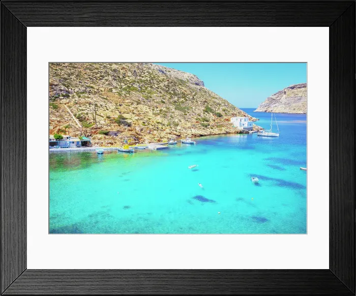 Framed Print : Heronissos fishing village bay, Heronissos, Sifnos Island, Cyclades, Greek Islands, Greece, Europe Framed Print : Heronissos fishing village bay, Heronissos, Sifnos Island, Cyclades, Greek Islands, Greece, Europe