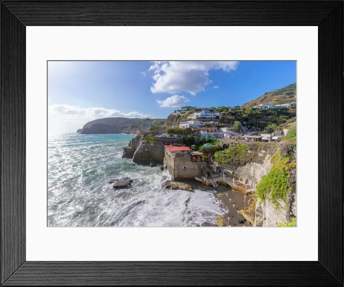 Framed Print : View of coastline from elevated position in Sant'Angelo, Sant'Angelo, Island of Ischia, Campania, Italy, Europe Framed Print : View of coastline from elevated position in Sant'Angelo, Sant'Angelo, Island of Ischia, Campania, Italy, Europe