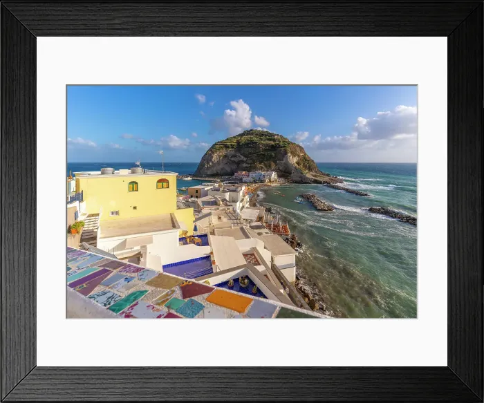 Framed Print : View of Torre di Sant'Angelo from elevated position in Sant'Angelo, Sant'Angelo, Island of Ischia, Campania, Italy, Europe Framed Print : View of Torre di Sant'Angelo from elevated position in Sant'Angelo, Sant'Angelo, Island of Ischia, Campania, Italy, Europe