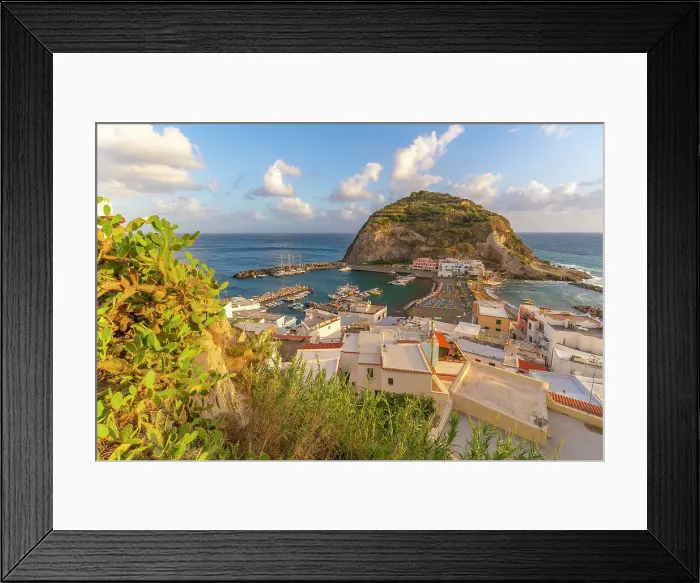 Framed Print : View of Torre di Sant'Angelo from elevated position in Sant'Angelo, Sant'Angelo, Island of Ischia, Campania, Italy, Europe Framed Print : View of Torre di Sant'Angelo from elevated position in Sant'Angelo, Sant'Angelo, Island of Ischia, Campania, Italy, Europe