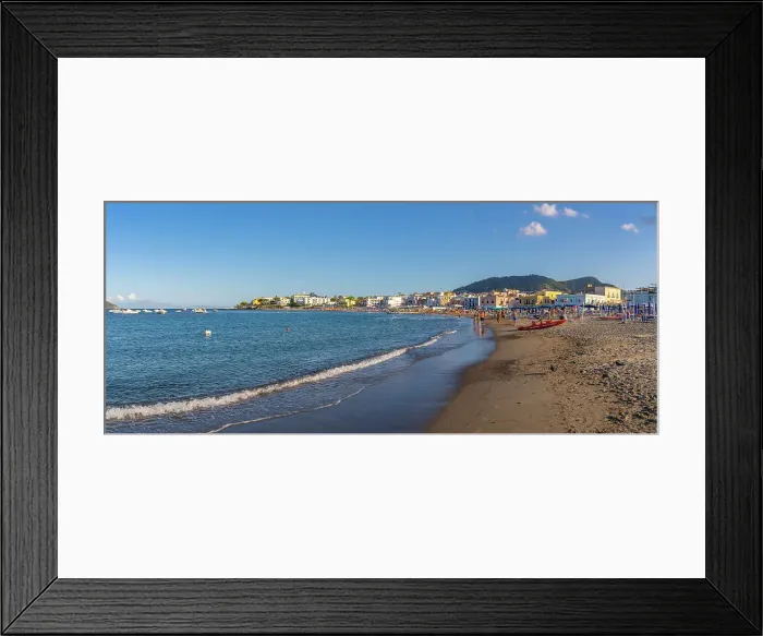 Framed Print : View of Spiaggia di San Pietro beach in Porto d'Ischia (Port of Ischia), Island of Ischia, Campania, Italy, Europe Framed Print : View of Spiaggia di San Pietro beach in Porto d'Ischia (Port of Ischia), Island of Ischia, Campania, Italy, Europe