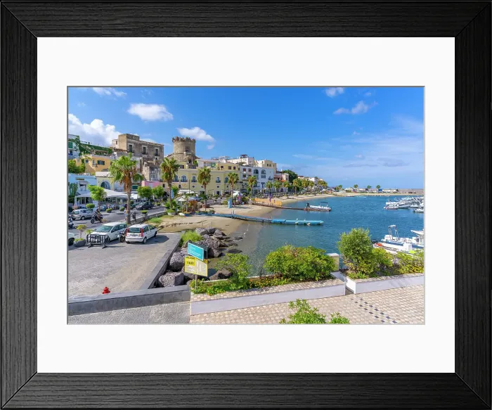 Framed Print : View of cafes and bars on Via Marina, Forio, Island of Ischia, Campania, Italy, Europe Framed Print : View of cafes and bars on Via Marina, Forio, Island of Ischia, Campania, Italy, Europe