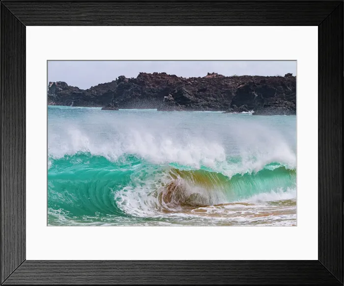 Framed Print : Huge waves breaking on the beach at Ascension Island in the Tropical Atlantic Ocean, South Atlantic Ocean Framed Print : Huge waves breaking on the beach at Ascension Island in the Tropical Atlantic Ocean, South Atlantic Ocean