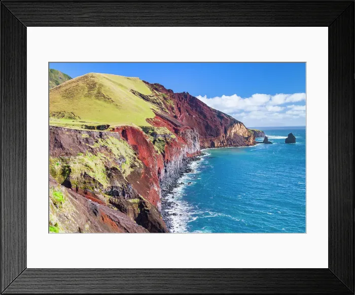 Framed Print : View of the volcanic shoreline on Tristan da Cunha, the most remote inhabited location on Earth, Tristan da Cunha, South Atlantic Ocean Framed Print : View of the volcanic shoreline on Tristan da Cunha, the most remote inhabited location on Earth, Tristan da Cunha, South Atlantic Ocean