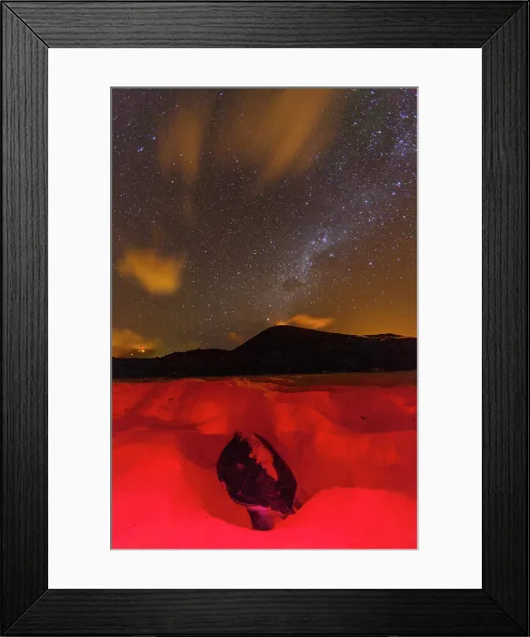 Framed Print : Green Sea Turtle (Chelonia mydas) nesting site at night on Long Beach on Ascension Island, Tropical Atlantic Ocean, South Atlantic Ocean Framed Print : Green Sea Turtle (Chelonia mydas) nesting site at night on Long Beach on Ascension Island, Tropical Atlantic Ocean, South Atlantic Ocean
