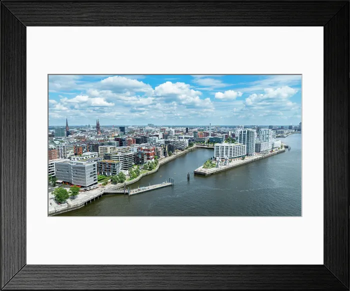 Framed Print : Aerial of the Speicherstadt, Hamburg, Germany, Europe Framed Print : Aerial of the Speicherstadt, Hamburg, Germany, Europe