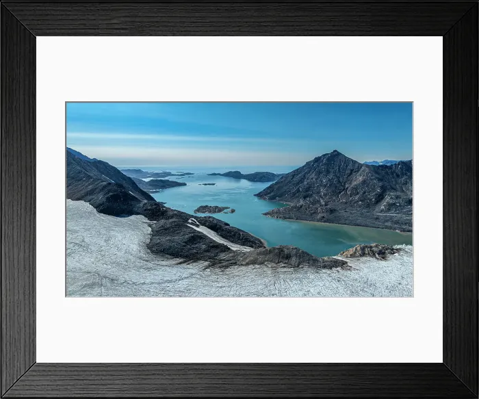 Framed Print : Aerial of Kulusuk, Greenland, Denmark, Polar Regions Framed Print : Aerial of Kulusuk, Greenland, Denmark, Polar Regions