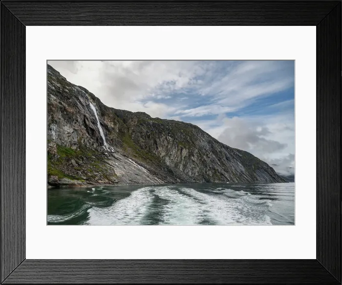 Framed Print : Waterfall near the Eqi glacier, Ilulissat, Western Greenland, Denmark, Polar Regions Framed Print : Waterfall near the Eqi glacier, Ilulissat, Western Greenland, Denmark, Polar Regions