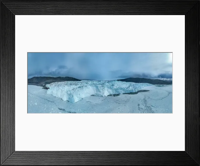 Framed Print : Aerial of the Eqi glacier, Western Greenland, Denmark, Polar Regions Framed Print : Aerial of the Eqi glacier, Western Greenland, Denmark, Polar Regions