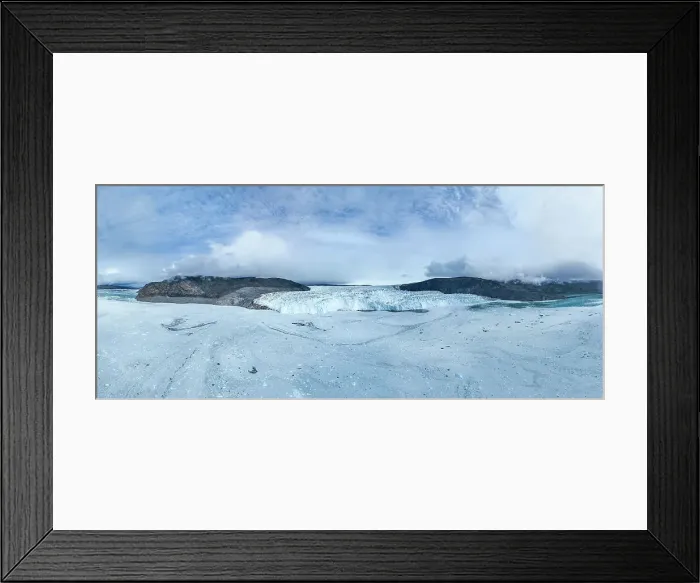 Framed Print : Aerial of the Eqi glacier, Western Greenland, Denmark, Polar Regions Framed Print : Aerial of the Eqi glacier, Western Greenland, Denmark, Polar Regions