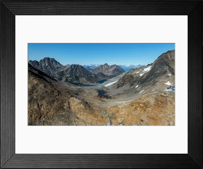 Framed Print : Aerials of the mountains around Kulusuk, Greenland, Denmark, Polar Regions