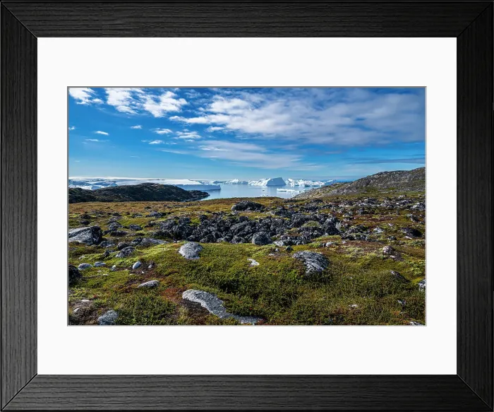 Framed Print : View over the Ilulissat Icefjord, UNESCO World Heritage Site, Western Greenland, Denmark, Polar Regions Framed Print : View over the Ilulissat Icefjord, UNESCO World Heritage Site, Western Greenland, Denmark, Polar Regions