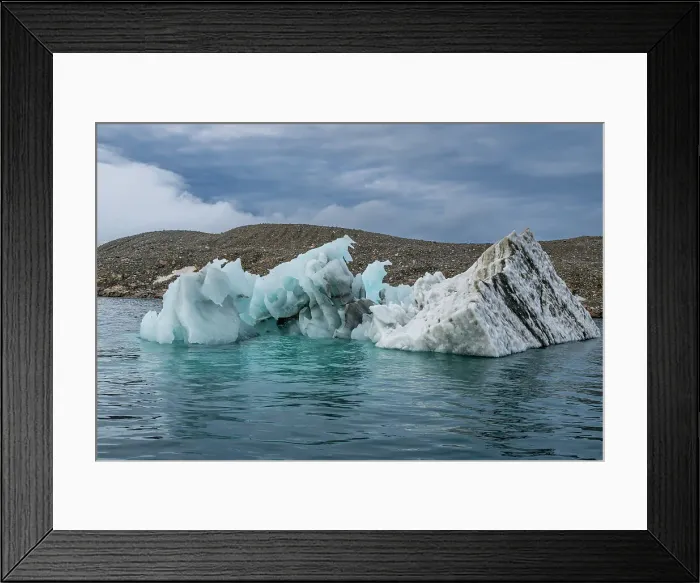 Framed Print : Iceberg on Belcher island, Devon island, Nunavut, Canadian Arctic, Canada, North America