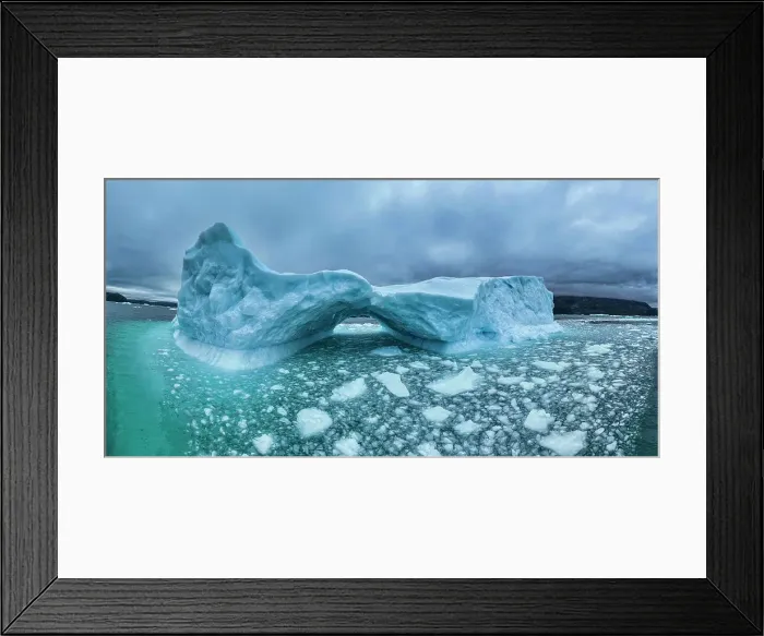 Framed Print : Aerial of an ice arch in the Nuuk Icefjord, Western Greenland, Denmark, Polar Regions Framed Print : Aerial of an ice arch in the Nuuk Icefjord, Western Greenland, Denmark, Polar Regions
