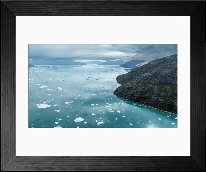 Framed Print : Aerial of the Nuuk Icefjord, Western Greenland, Denmark, Polar Regions Framed Print : Aerial of the Nuuk Icefjord, Western Greenland, Denmark, Polar Regions
