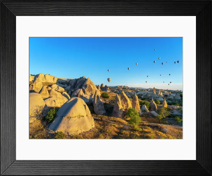 Framed Print : Aerial view of hot air balloons over rock formations at sunrise, Goreme, Goreme Historical National Park, UNESCO World Heritage Site, Cappadocia, Central Anatolia Region, Anatolia, Turkey, Asia Minor, Asia Framed Print : Aerial view of hot air balloons over rock formations at sunrise, Goreme, Goreme Historical National Park, UNESCO World Heritage Site, Cappadocia, Central Anatolia Region, Anatolia, Turkey, Asia Minor, Asia