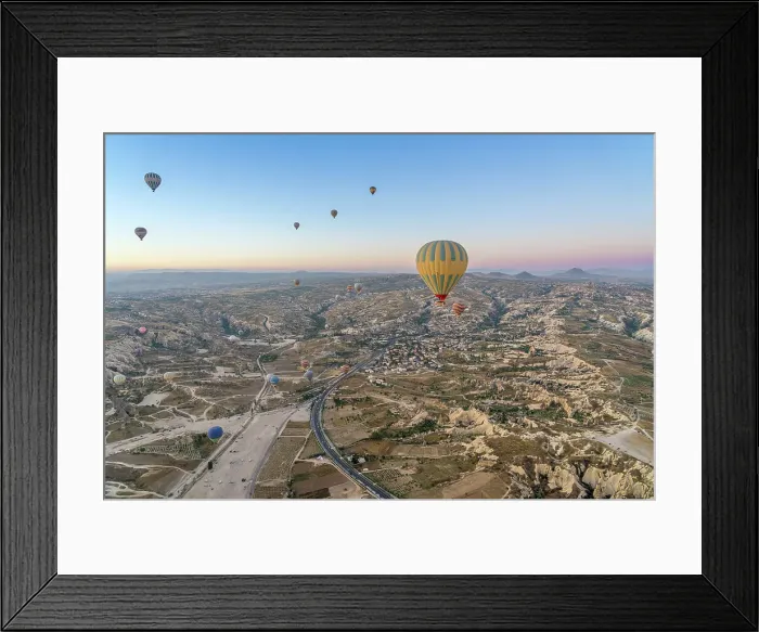 Framed Print : Aerial view of Cavusin and hot air balloons at dawn, Avanos District, Nevsehir Province, Cappadocia, Central Anatolia Region, Anatolia, Turkey, Asia Minor, Asia Framed Print : Aerial view of Cavusin and hot air balloons at dawn, Avanos District, Nevsehir Province, Cappadocia, Central Anatolia Region, Anatolia, Turkey, Asia Minor, Asia