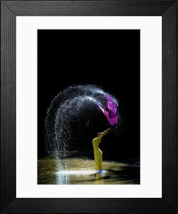 Framed Print : The girl washes her scarf and dances in the stream, Vietnam, Indochina, Southeast Asia, Asia Framed Print : The girl washes her scarf and dances in the stream, Vietnam, Indochina, Southeast Asia, Asia