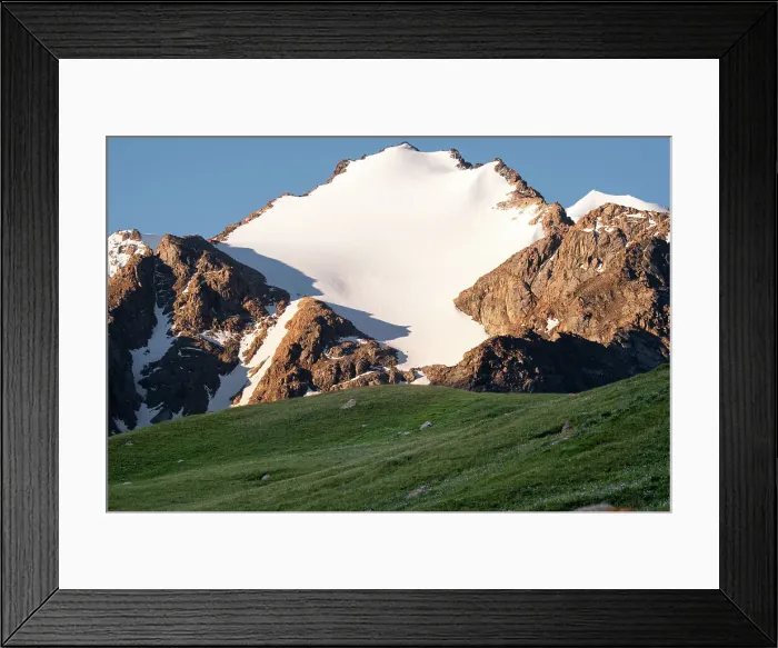 Framed Print : Snow-capped peaks rise above green Valleys in beautiful Kyrgyzstan, Central Asia, Asia Framed Print : Snow-capped peaks rise above green Valleys in beautiful Kyrgyzstan, Central Asia, Asia
