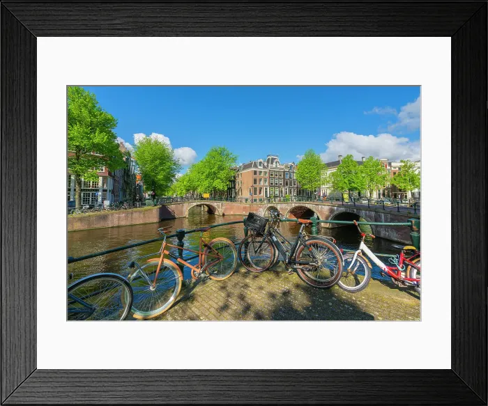 Framed Print : Bicycles by Keizersgracht canal, Amsterdam, The Netherlands, Europe Framed Print : Bicycles by Keizersgracht canal, Amsterdam, The Netherlands, Europe