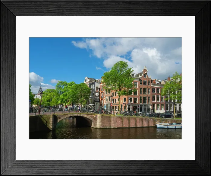 Framed Print : Prinsengracht canal, Amsterdam, The Netherlands, Europe Framed Print : Prinsengracht canal, Amsterdam, The Netherlands, Europe
