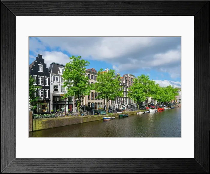 Framed Print : Keizersgracht canal, Amsterdam, The Netherlands, Europe