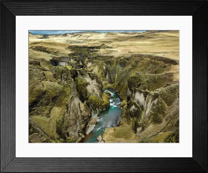 Framed Print : A look down Fjaorargljufur canyon, south coast, Iceland, Polar Regions Framed Print : A look down Fjaorargljufur canyon, south coast, Iceland, Polar Regions