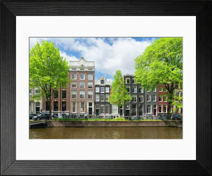 Framed Print : Houses by Herengracht canal, Amsterdam, The Netherlands, Europe Framed Print : Houses by Herengracht canal, Amsterdam, The Netherlands, Europe