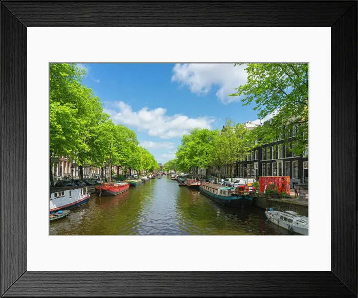 Framed Print : Keizersgracht canal, Amsterdam, The Netherlands, Europe Framed Print : Keizersgracht canal, Amsterdam, The Netherlands, Europe