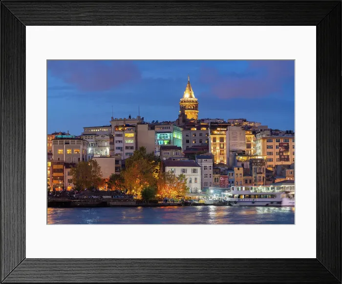 Framed Print : Galata Tower at twilight, Beyoglu District, Istanbul Province, Turkey, Europe Framed Print : Galata Tower at twilight, Beyoglu District, Istanbul Province, Turkey, Europe
