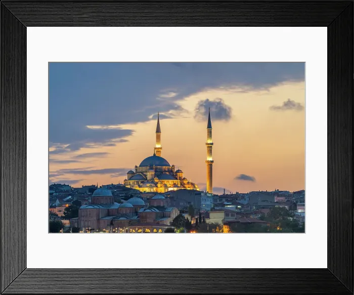 Framed Print : Fatih Mosque and Zeyrek Mosque against sky at twilight, UNESCO World Heritage Site, Fatih District, Istanbul Province, Turkey, Europe Framed Print : Fatih Mosque and Zeyrek Mosque against sky at twilight, UNESCO World Heritage Site, Fatih District, Istanbul Province, Turkey, Europe
