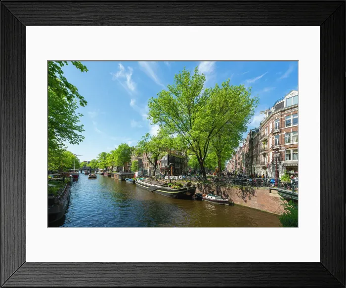 Framed Print : Prinsengracht canal, Amsterdam, The Netherlands, Europe Framed Print : Prinsengracht canal, Amsterdam, The Netherlands, Europe
