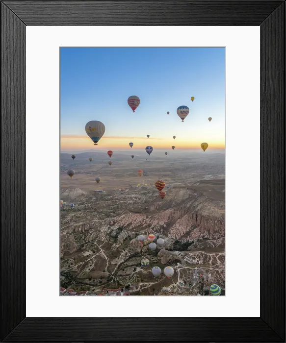 Framed Print : Aerial view of Cavusin and hot air balloons at dawn, Avanos District, Nevsehir Province, Cappadocia, Central Anatolia Region, Anatolia, Turkey, Asia Minor, Asia Framed Print : Aerial view of Cavusin and hot air balloons at dawn, Avanos District, Nevsehir Province, Cappadocia, Central Anatolia Region, Anatolia, Turkey, Asia Minor, Asia