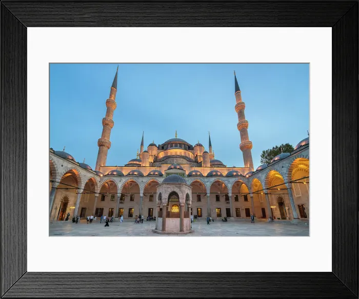 Framed Print : Blue Mosque at twilight, Sultanahmet, UNESCO World Heritage Site, Fatih District, Istanbul Province, Turkey, Europe Framed Print : Blue Mosque at twilight, Sultanahmet, UNESCO World Heritage Site, Fatih District, Istanbul Province, Turkey, Europe