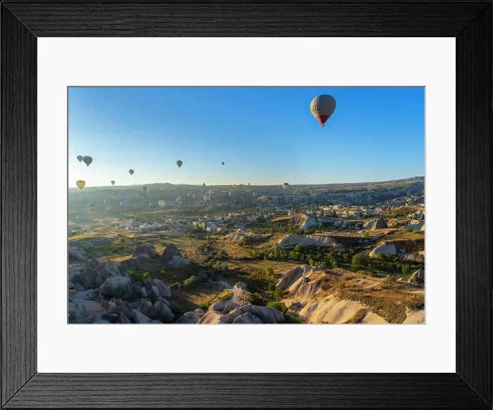 Framed Print : Aerial view of hot air balloons over rock formations at sunrise, Goreme, Goreme Historical National Park, UNESCO World Heritage Site, Cappadocia, Central Anatolia Region, Anatolia, Turkey, Asia Minor, Asia Framed Print : Aerial view of hot air balloons over rock formations at sunrise, Goreme, Goreme Historical National Park, UNESCO World Heritage Site, Cappadocia, Central Anatolia Region, Anatolia, Turkey, Asia Minor, Asia