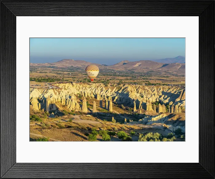 Framed Print : Aerial view of hot air balloon over rock formations in Love Valley at sunrise, Goreme, Goreme Historical National Park, UNESCO World Heritage Site, Cappadocia, Central Anatolia Region, Anatolia, Turkey, Asia Minor, Asia Framed Print : Aerial view of hot air balloon over rock formations in Love Valley at sunrise, Goreme, Goreme Historical National Park, UNESCO World Heritage Site, Cappadocia, Central Anatolia Region, Anatolia, Turkey, Asia Minor, Asia
