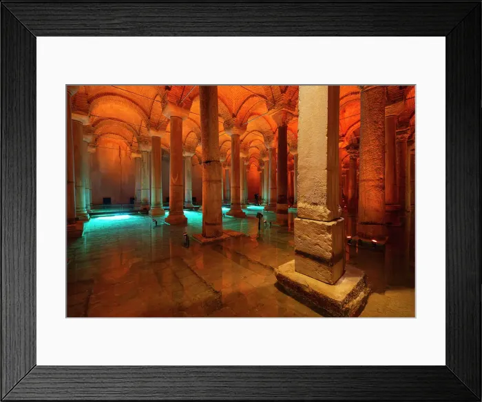 Framed Print : Basilica Cistern, Sultanahmet, UNESCO World Heritage Site, Fatih District, Istanbul Province, Turkey, Europe Framed Print : Basilica Cistern, Sultanahmet, UNESCO World Heritage Site, Fatih District, Istanbul Province, Turkey, Europe