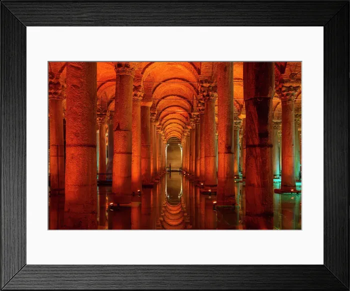 Framed Print : Basilica Cistern, Sultanahmet, UNESCO World Heritage Site, Fatih District, Istanbul Province, Turkey, Europe Framed Print : Basilica Cistern, Sultanahmet, UNESCO World Heritage Site, Fatih District, Istanbul Province, Turkey, Europe