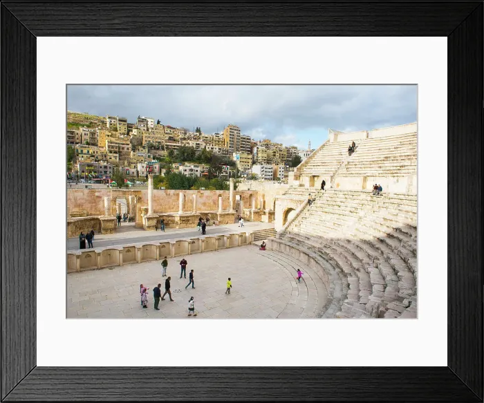 Framed Print : Roman Theatre of Amman, Jordan, Middle East Framed Print : Roman Theatre of Amman, Jordan, Middle East
