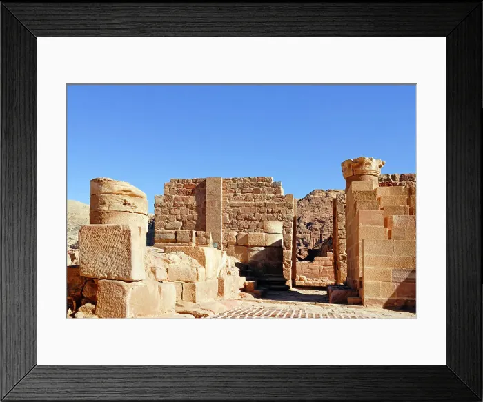 Framed Print : Grand Temple (Temple of the Winged Lions), Petra, UNESCO World Heritage Site, Jordan, Middle East Framed Print : Grand Temple (Temple of the Winged Lions), Petra, UNESCO World Heritage Site, Jordan, Middle East
