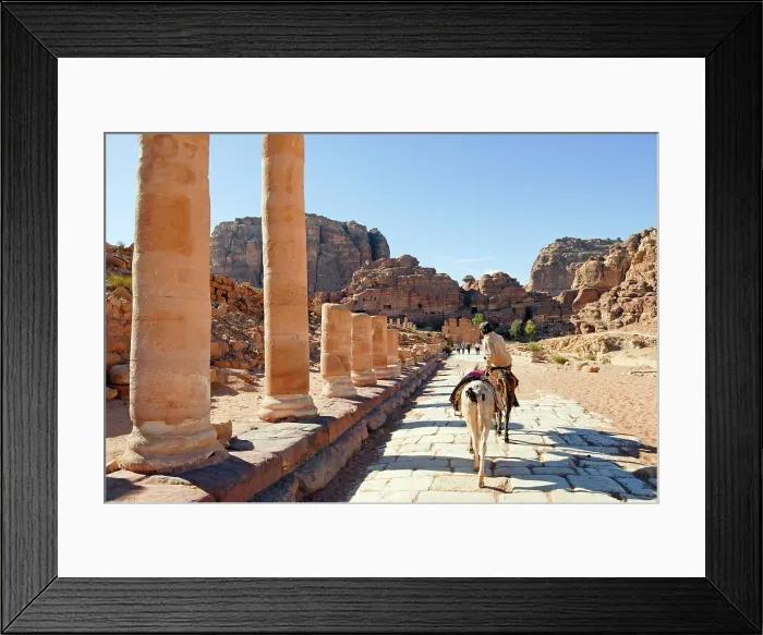 Framed Print : Cardo Maximus, Petra, UNESCO World Heritage Site, Jordan, Middle East Framed Print : Cardo Maximus, Petra, UNESCO World Heritage Site, Jordan, Middle East